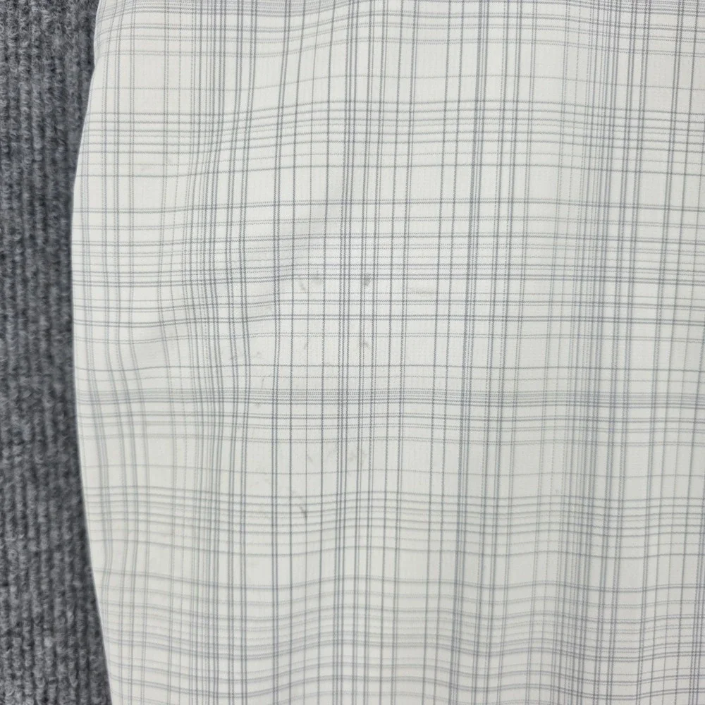 Nike Golf Mens 40x32 Plaid Pants Gray White Straight Leg Stretch RN56323